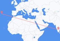 出发地 印度班加羅爾目的地 葡萄牙圣克鲁斯达格拉西奥萨的航班