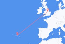 Flights from Terceira Island, Portugal to Nottingham, the United Kingdom
