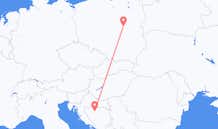 Flyg från Banja Luka, Bosnien och Hercegovina till Warszawa, Bosnien och Hercegovina