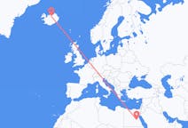 Flyg från Luxor, Egypten till Akureyri, Island