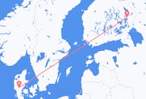 Flyreiser fra Joensuu, Finland til Billund, Danmark