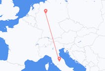 Flyreiser fra Perugia, Italia til Paderborn, Tyskland