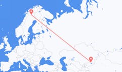 Flyrejser fra Almaty, Kasakhstan til Kiruna, Sverige