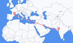 印度出发地 苏拉特飞往印度目的地 赫罗纳的航班