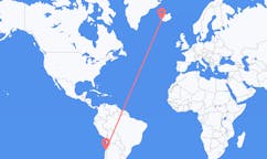 Flyreiser fra Copiapó, Chile til Reykjavik, Island