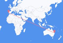 Flyg från Brisbane till Lissabon