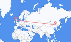 Flyrejser fra Daqing, Kina til Glasgow, Skotland