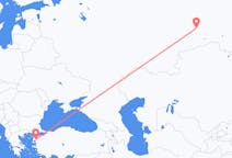 Flights from Tyumen, Russia to Edremit, Turkey