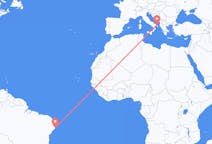 Flyreiser fra Maceió, Brasil til Brindisi, Italia