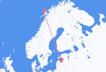 Flights from Stokmarknes, Norway to Riga, Latvia