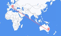 Flyrejser fra Canberra, Australien til Rimini, Italien