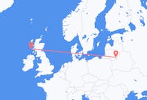 Flyrejser fra Tiree, Skotland til Vilnius, Litauen
