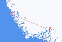 グリーンランドのから パーミュート、グリーンランドのへ ナルサルスアクフライト