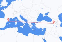 Fly fra Ağrı til Barcelona