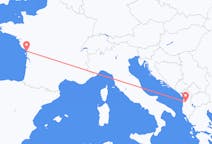 出发地 阿尔巴尼亚地拉那目的地 法国拉罗歇尔的航班