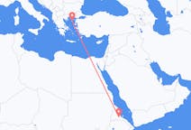 Flyreiser fra Asmara, til Lemnos