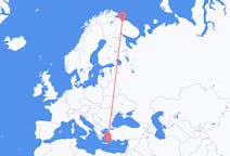 Fly fra Murmansk til Sitia