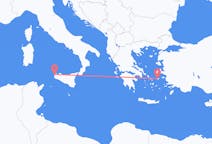 Vluchten van Ikaria naar Trapani