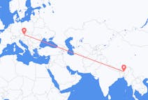 Flyg från Guwahati, Indien till Vienna, Österrike