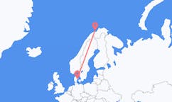 Flights from Hasvik, Norway to Aarhus, Denmark