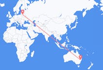 Flyreiser fra Tamworth, Australia, til Vilnius, Australia
