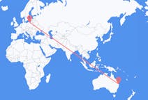 Vols de Queensland, Australie vers Gdańsk, Australie