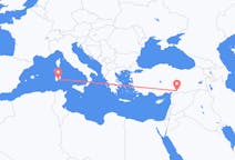 Flyg från Cagliari, Italien till Gaziantep, Turkiet