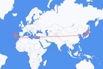 Flyreiser fra Niigata, Japan til Funchal, Portugal