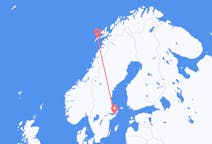 Flyreiser fra Leknes, Norge til Stockholm, Sverige