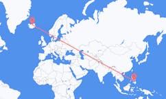 Flyreiser fra Panglao (Bohol), Filippinene til Akureyri, Island