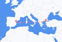 Flights from Çanakkale, Turkey to Valencia, Spain