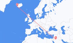 Loty z Al Jawf Region, Arabia Saudyjska do Reykjaviku, Islandia