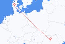 Flights from Billund, Denmark to Târgu Mureș, Romania
