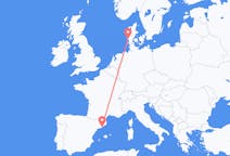 Flights from Barcelona, Spain to Esbjerg, Denmark