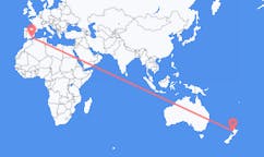 Flyg från New Plymouth, Nya Zeeland till Almeria, Spanien