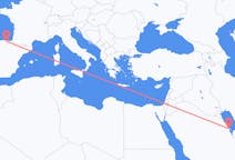 出发地 沙特阿拉伯出发地 达曼目的地 西班牙毕尔巴鄂的航班