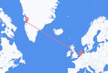 Flyreiser fra Qasigiannguit, Grønland til Amsterdam, Nederland