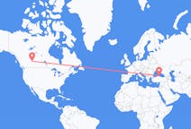 เที่ยวบิน จาก เอ็ดมันตัน, แคนาดา ไปยัง ซีนอป, ตุรกี