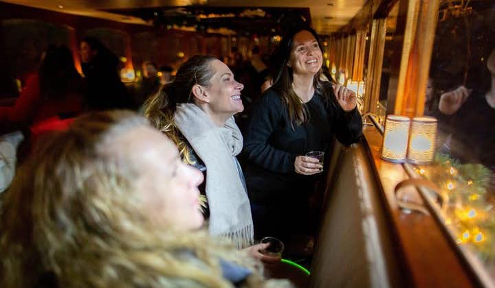 Croisière guidée en soirée sur les canaux à Amsterdam avec bar à bord 