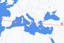 Flyrejser fra Hakkâri, Tyrkiet til Porto, Portugal