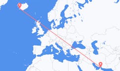 Voli dalla città di Khasab, l'Oman alla città di Reykjavik, l'Islanda