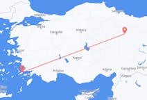 出发地 希腊出发地 科斯岛目的地 土耳其錫瓦斯的航班