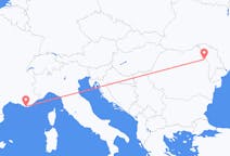 Flights from Toulon, France to Iași, Romania