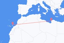 Flights from Benghazi to Lanzarote
