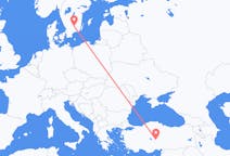 Flights from Nevşehir, Turkey to Växjö, Sweden