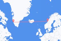 Flyg från Rørvik, Norge till Nuuk, Grönland