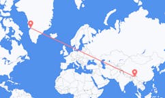 Flyrejser fra Dibrugarh, Indien til Ilulissat, Grønland