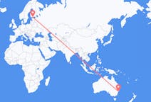 Flights from City of Newcastle, Australia to Helsinki, Finland