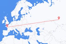 Flights from Kemerovo, Russia to Nantes, France