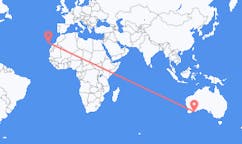 出发地 澳大利亚埃斯佩兰斯目的地 西班牙拉帕尔马的航班